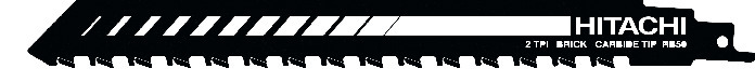 TIGERSÅGBLAD MUR/LECA 1 ST/FRP HIKOKI RB50 HM/TC 2TPI 240MM - HiKOKI Power Tools