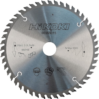 SÅGKLINGA 216X2,3 48T 30MM HÅL HIKOKI 30 MM HÅL