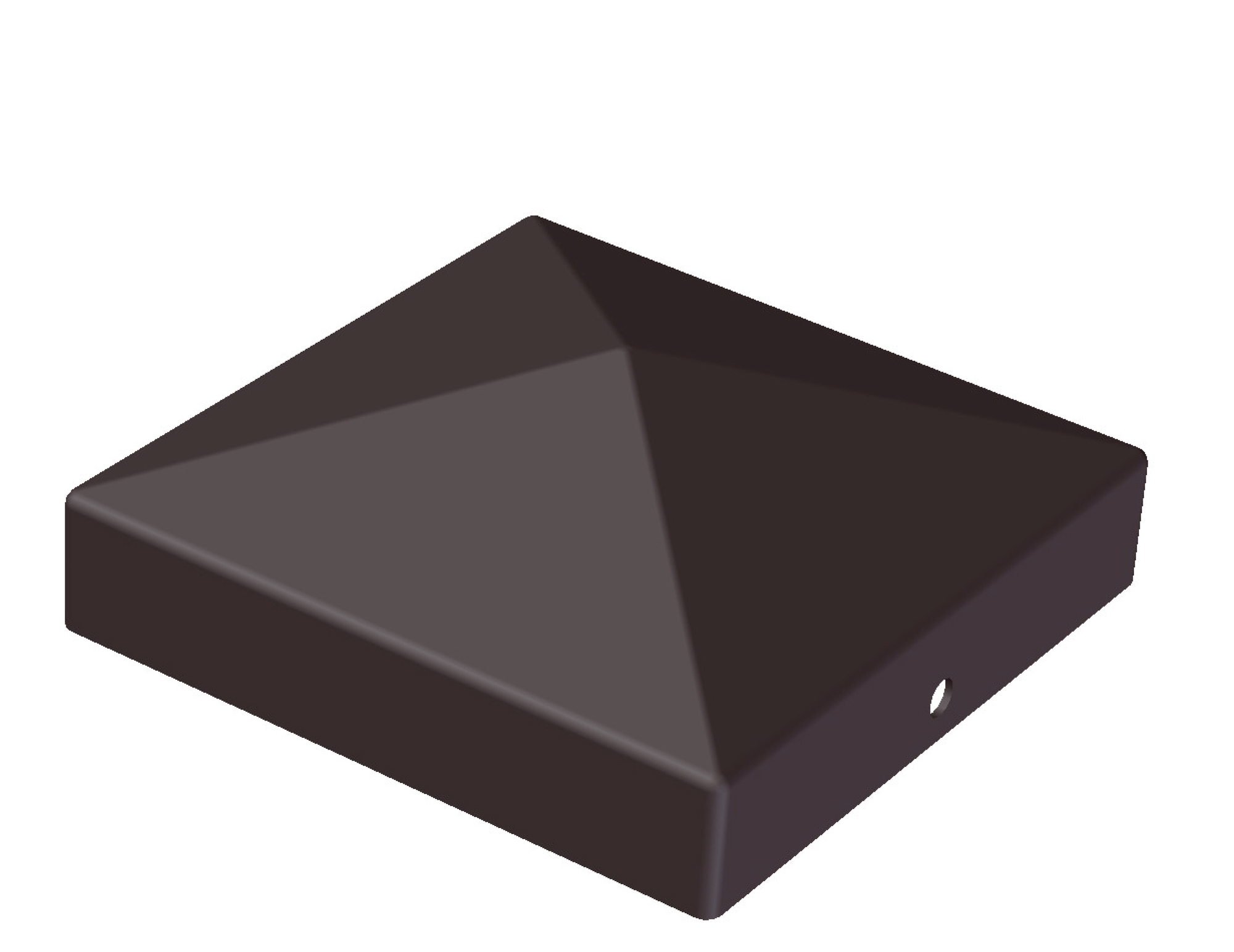 STOLPLOCK SVART 71X71 MM - Jabo