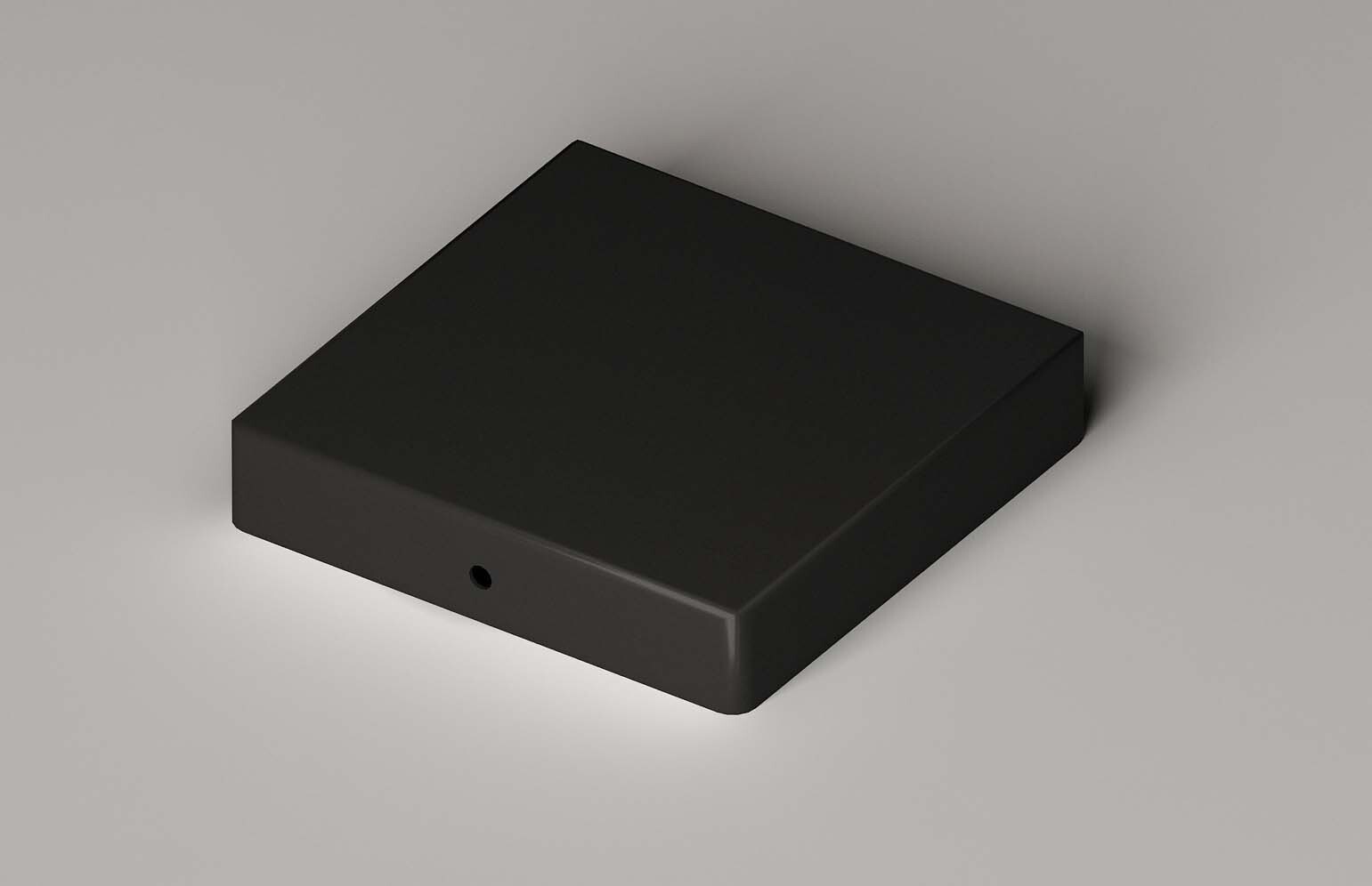 PLATT STOLPLOCK SVART 71X71 MM - Jabo