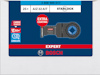Förpackning med 25 Bosch Starlock AIZ 32 AIT sågblad, extra beläggning, lång livslängd.