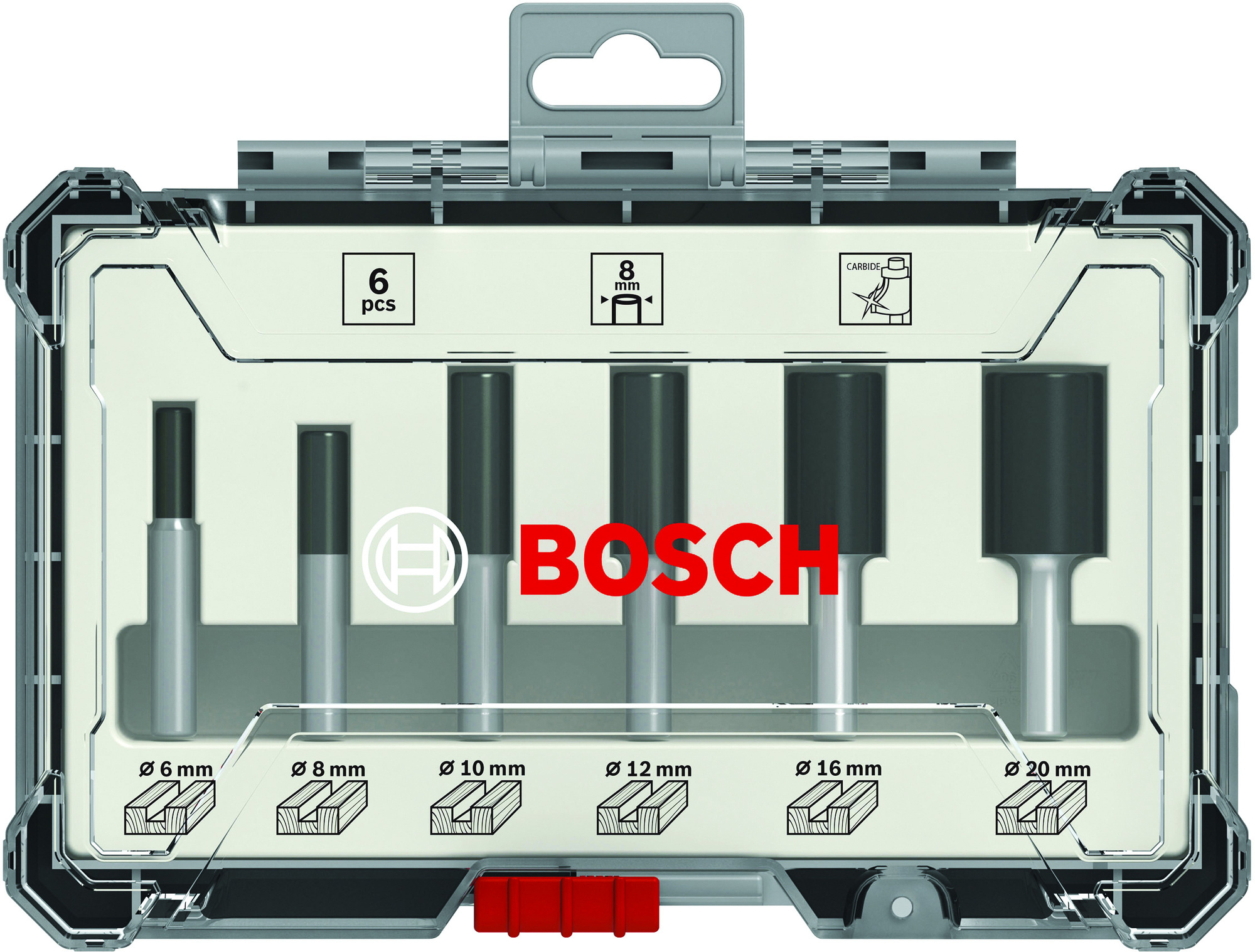 FRÄSSTÅLSET NOT S8 PRO 6 DELAR - Bosch
