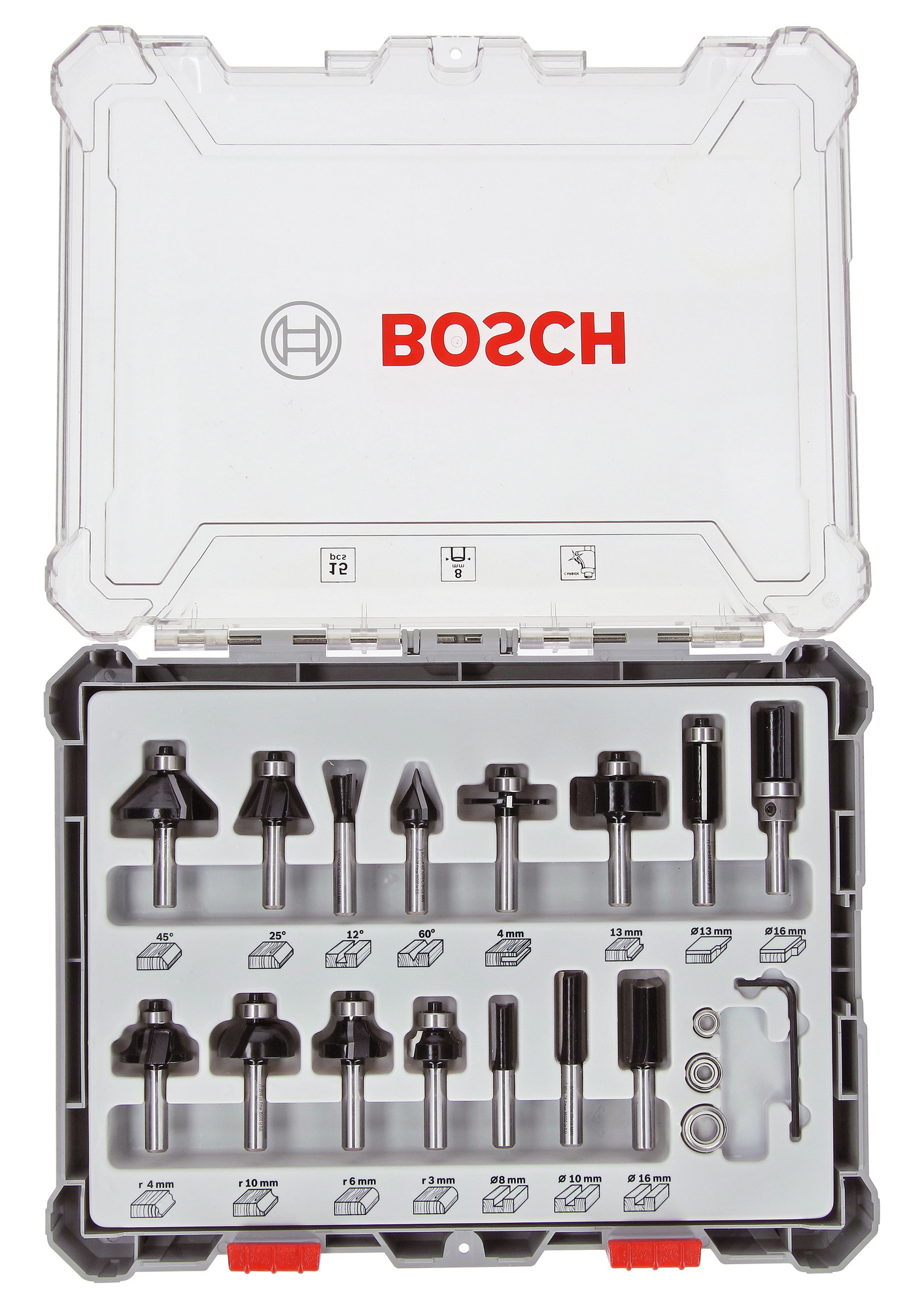 FRÄSSTÅLSET MIXED S8 PRO 15 DELAR - Bosch