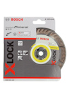 Förpackning med en Bosch X-Lock diamantskiva, standard universal, 125 mm.