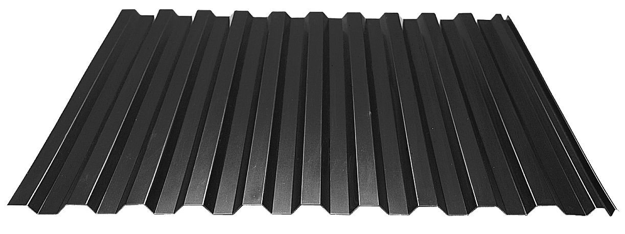 TAKPLÅT 20-105 EKONOMI SVART 78001 HC L=5000MM - Plannja