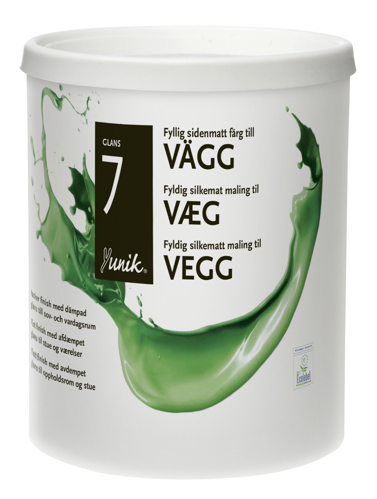 VÄGGFÄRG 7 500 VIT YUNIK - Yunik
