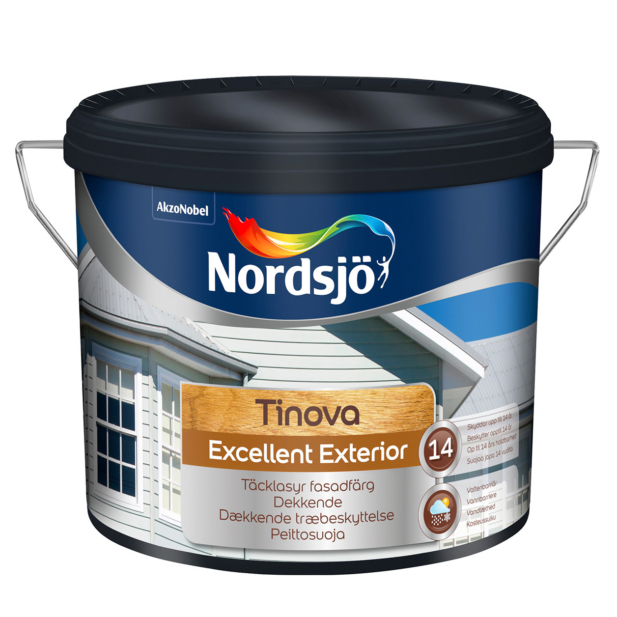 TRÄFASADFÄRG TINOVA EXCELLENT EXTERIOR 334 RED NORDSJÖ UTOMHUS - Nordsjö