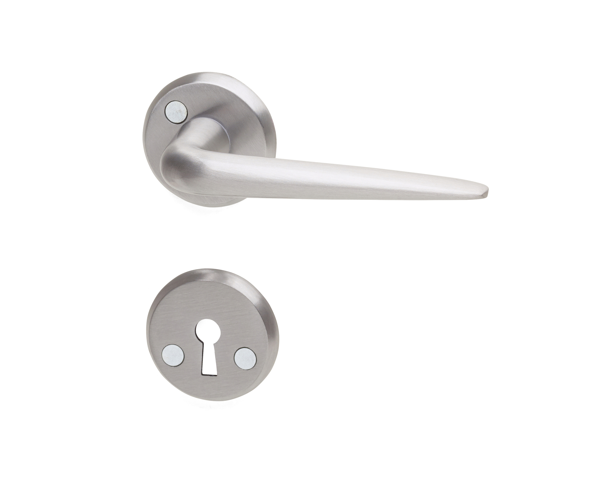 DÖRRHANDTAG PORTO B ALU MED NYCKELSKYLT SB - Habo