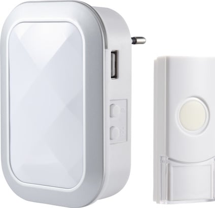 DÖRRSIGNAL TRÅDLÖS PLUG-IN VIT
