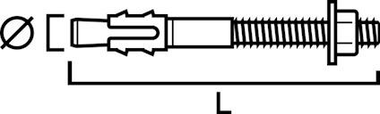 EXPANDERSKRUV M2 ZINK NICKEL