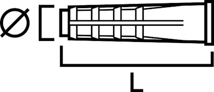 LÄTTBETONGPLUGG MEA 10X55MM