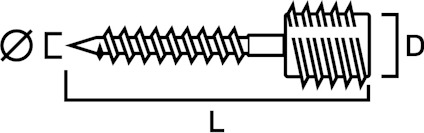 KARMSKRUV ELFÖRZINKAD TRÄ 7,0X70MM 50ST