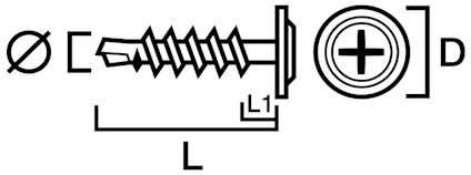 MONTAGESKRUV BORRSPETS FZB TRÄ/STÅL 4,2X25MM 250ST