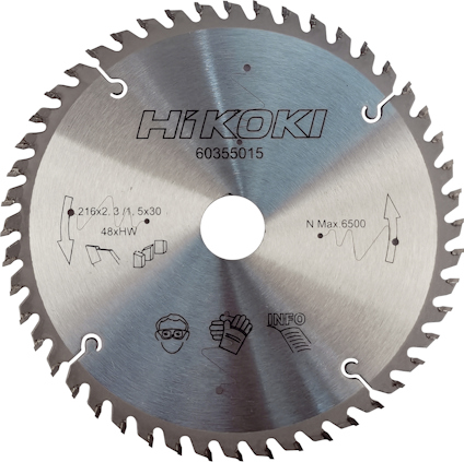 SÅGKLINGA 216X2,3 48T 30MM HÅL HIKOKI 30 MM HÅL
