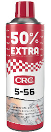 Röd och vit sprayburk med texten "50% EXTRA" och "CRC 5-56".