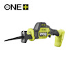 Tigersåg RYOBI One+ med grön och svart design, synlig klinga och handtag.