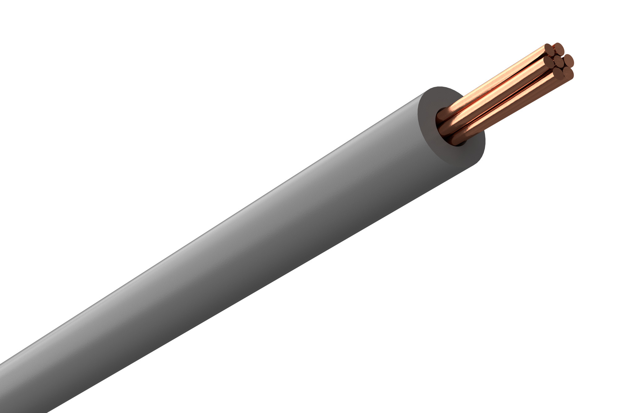 KABEL FQ 1.5 GRÅ 20M/RING H07Z1-R - Gelia
