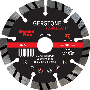 DIAMANTKAPSKIVA STEN 125X 1,8X22,2MM - Thomee