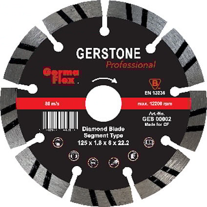 DIAMANTKAPSKIVA STEN 125X 1,8X22,2MM