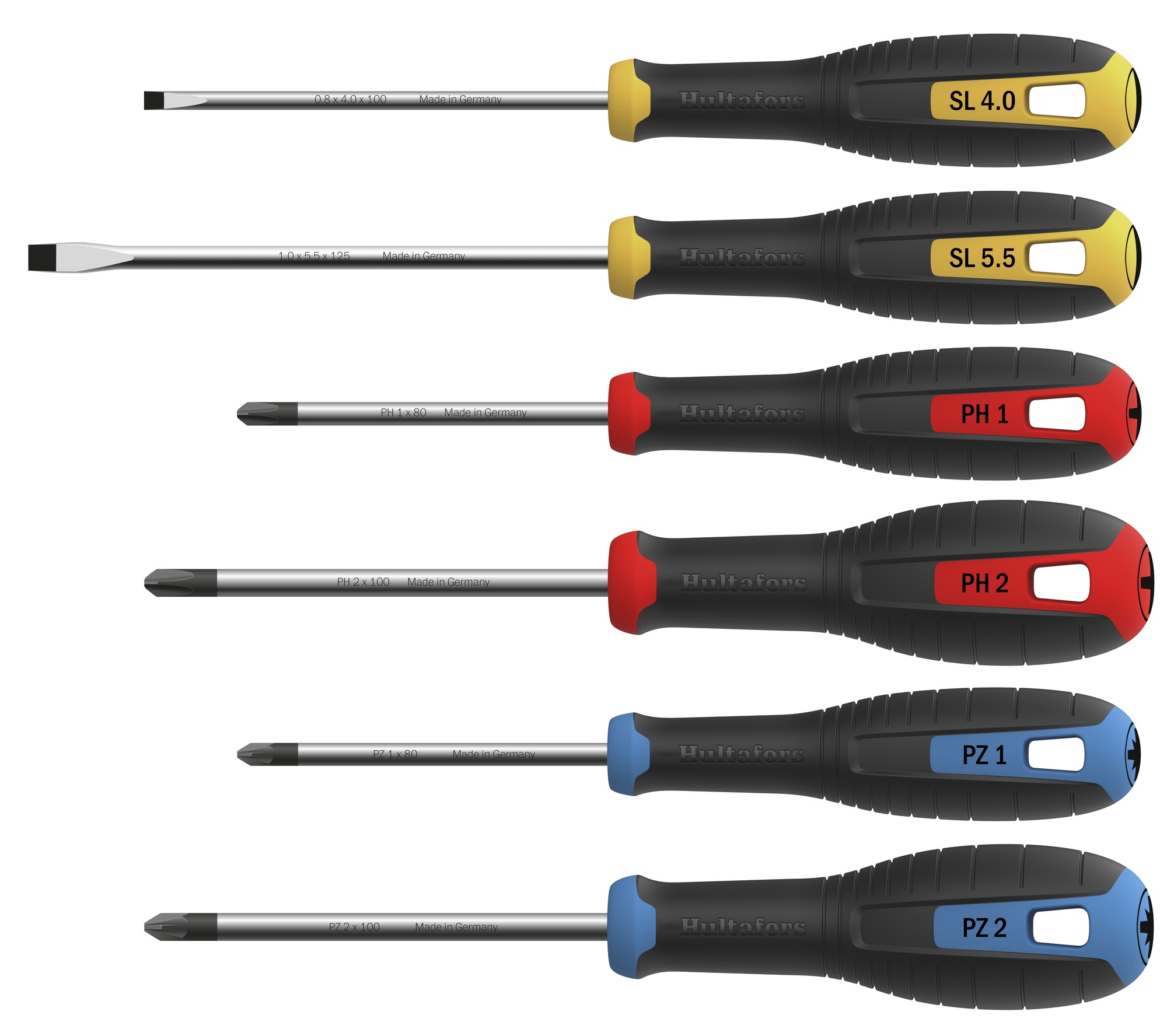 SKRUVMEJSELSET HSS SL/PH/PZ - Hultafors