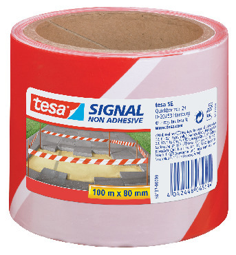 AVSPÄRRNINGSBAND RÖD/VIT TESA - Tesa