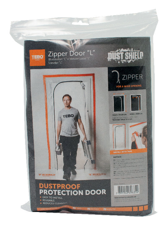 BLIXTLÅSDÖRR "L" COVER 2,2X1,12M - TEBO COVER