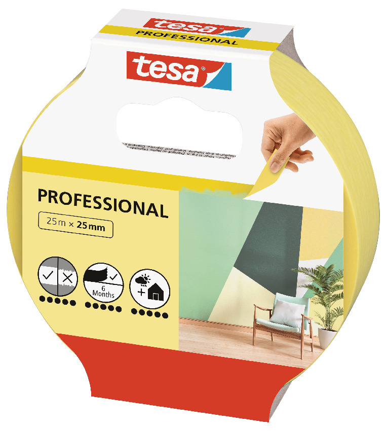 MASKERINGSTEJP PROFFESIONAL INDOOR 25M - Tesa