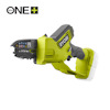 Grensåg av märket RYOBI. ONE+ i grön och svart med logotypen "18V ONE+" i övre vänstra hörnet.