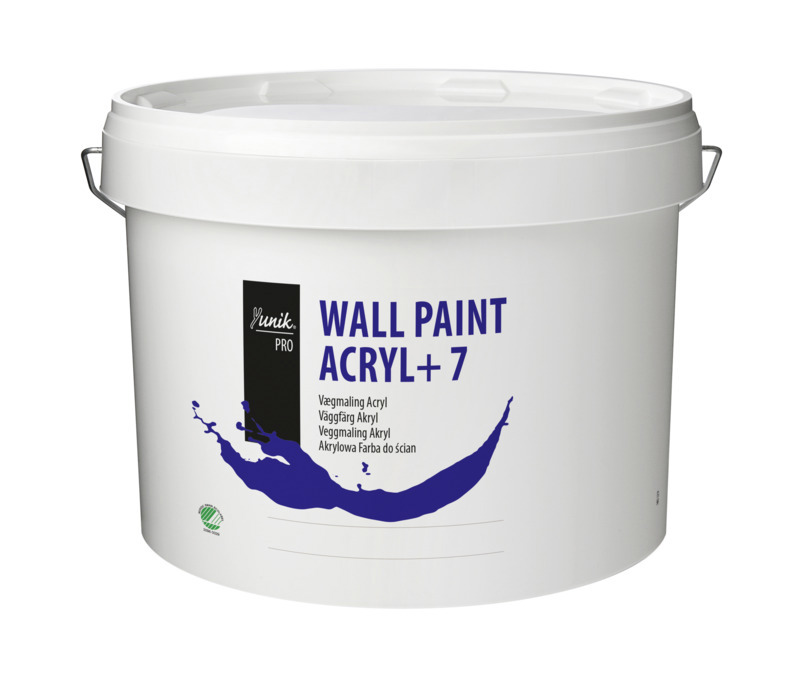 VÄGGFÄRG 7 PRO S0500 VIT 10L YUNIK VIT ACRYL+ - Unicell nordic